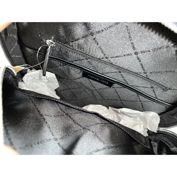 Michael Kors backpack jaycee large front pocket backpack MK signature black - Picture 8 of 11